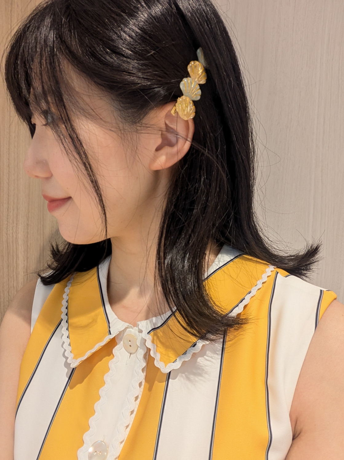 シーサイドワンピース ヘアアレンジ1